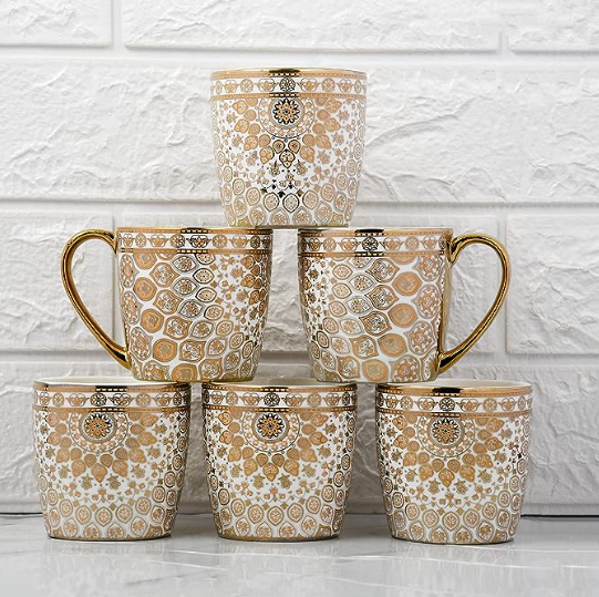 Useful Wedding Gifts | Golden Tea Mugs