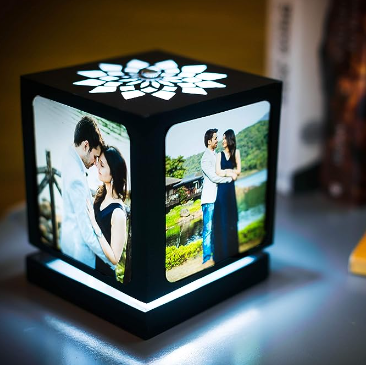 Classic Wedding Gift| Rotating Photo Lamp
